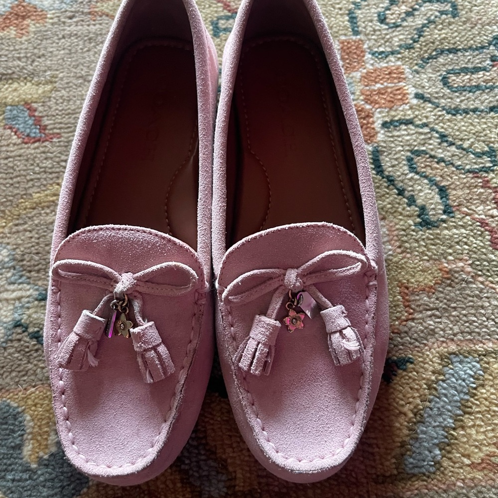 Coach suede “tassel Greenwich” loafer